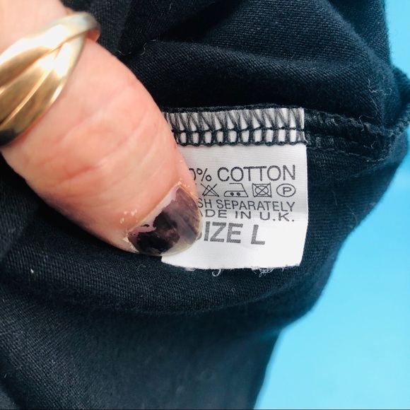 Rebellious women’s black graphic Tee size Large - Picture 6 of 6